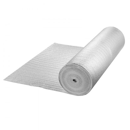 VEVOR Double Reflective Insulation Roll Foam Core Radiant Barrier 600 x 48 Inch / 15.24 x 1.2M