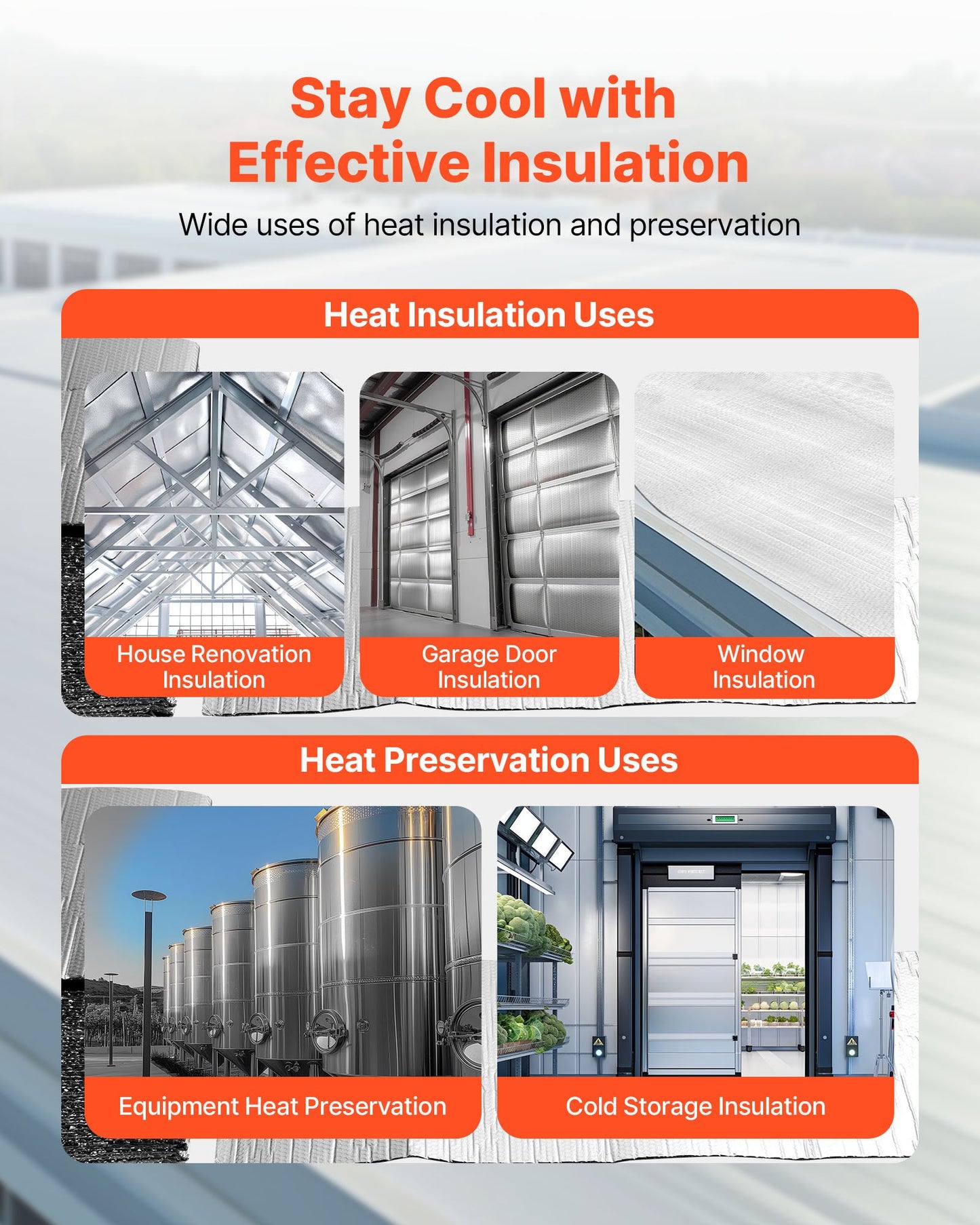 Double Reflective Insulation Sheet, 16PCS Double-Sided Aluminum Foil Radiant Barrier, 6mm 1.22 m x 0.61 m, Dual-Layer Air Bubble Heat Reflective Shield, Thermal Insulation Rolls