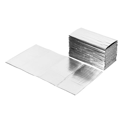 Double Reflective Insulation Sheet, 16PCS Double-Sided Aluminum Foil Radiant Barrier, 6mm 1.22 m x 0.61 m, Dual-Layer Air Bubble Heat Reflective Shield, Thermal Insulation Rolls