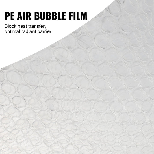 Double Reflective Insulation Roll - 3.05m x 1.22m Radiant Barrier Silver Film