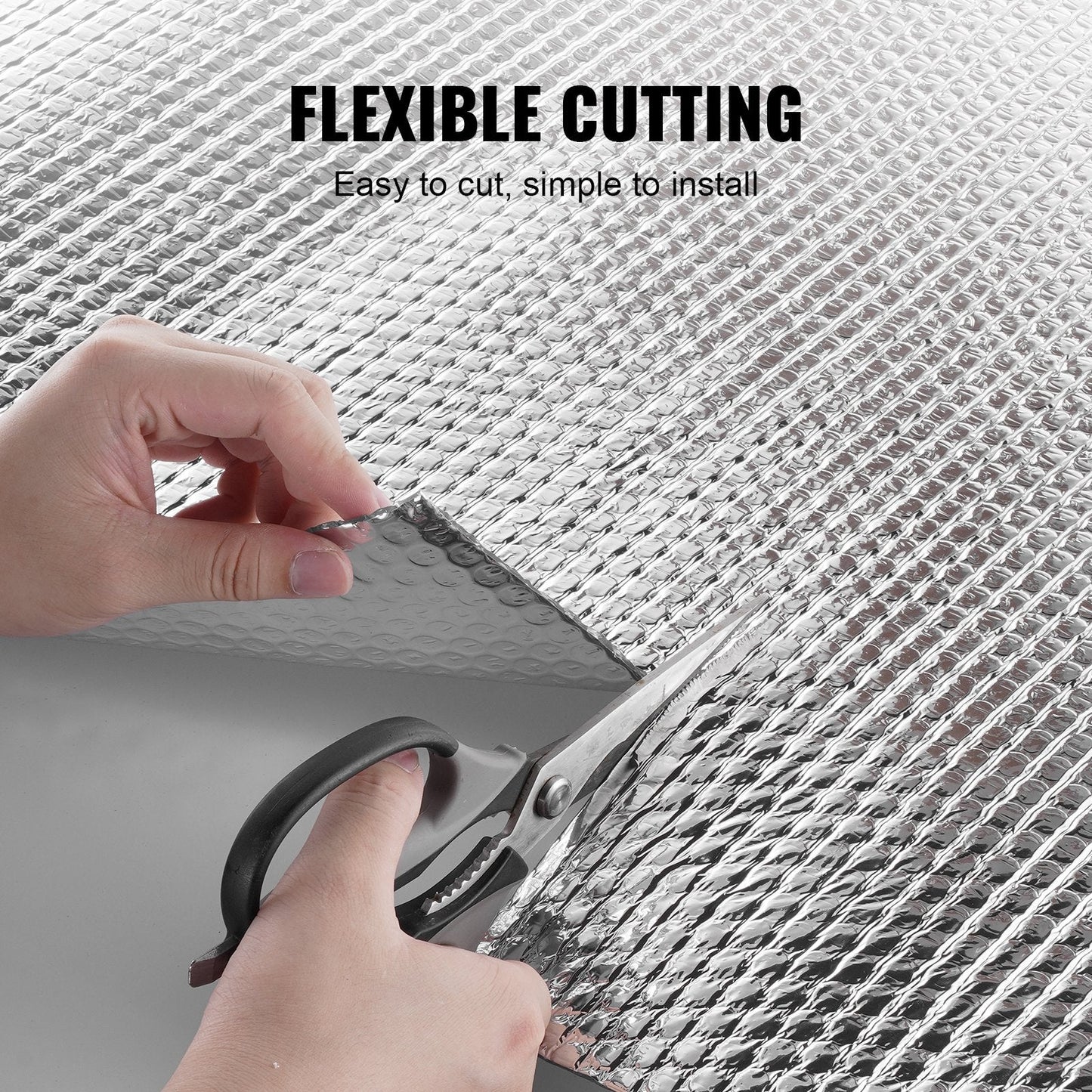 Double Reflective Insulation Roll - 3.05m x 1.22m Radiant Barrier Silver Film