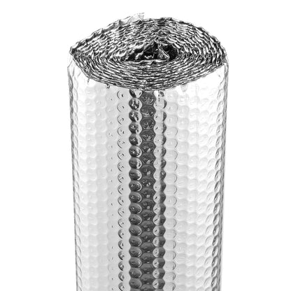 Double Reflective Insulation Roll - 3.05m x 1.22m Radiant Barrier Silver Film