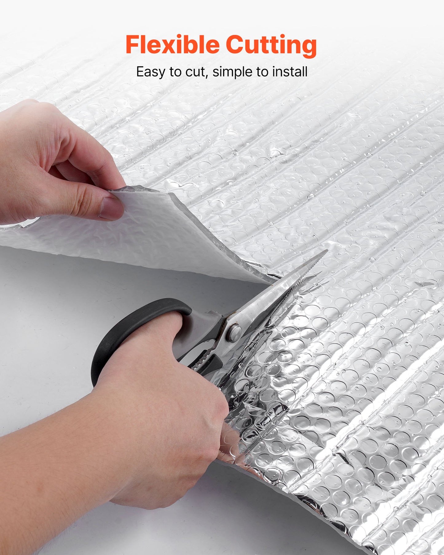 Double Reflective Insulation Roll, Double-Sided Aluminum Foil Radiant Barrier, 6mm 30.48 m x 1.22 m, Dual-Layer Air Bubble Heat Reflective Shield, Thermal Insulation Roll for Garage Door Window RV Roofs