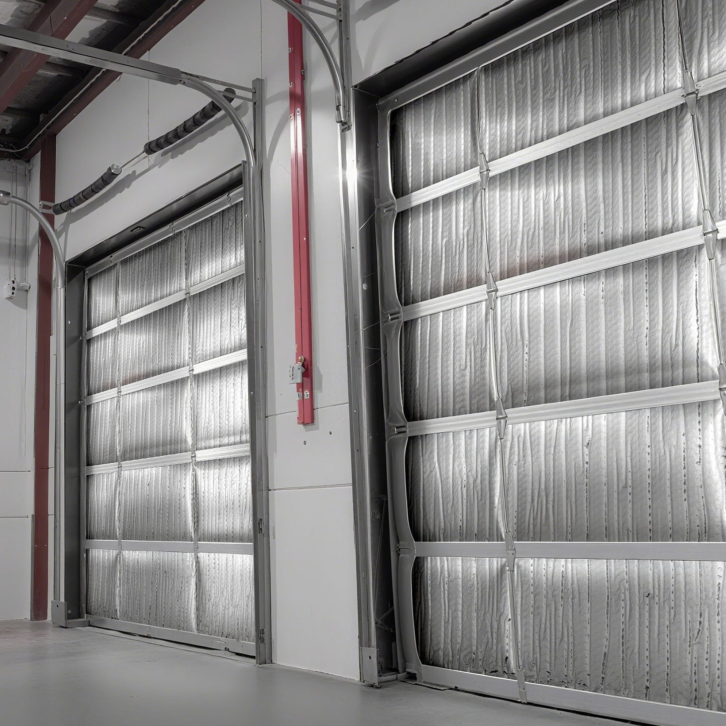 Double Reflective Insulation Roll, Double-Sided Aluminum Foil Radiant Barrier, 6mm 30.48 m x 1.22 m, Dual-Layer Air Bubble Heat Reflective Shield, Thermal Insulation Roll for Garage Door Window RV Roofs