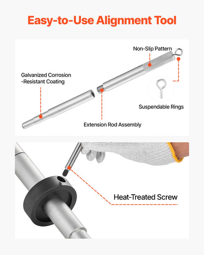 Mercruiser Alignment Tool & Gimbal Bearing Puller Set, Compatible with Mercruisers, OMC, Volvo Cobra Bell Housings, Engine Alignment Tool, Bearing Puller Seal Bellow Expander Tools Installer