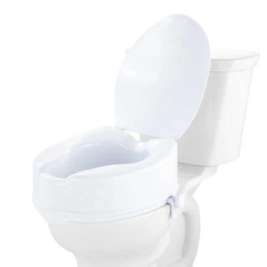VEVOR Raised Toilet Seat, 125mm Height Raised, 136 kg Weight Capacity, Universal