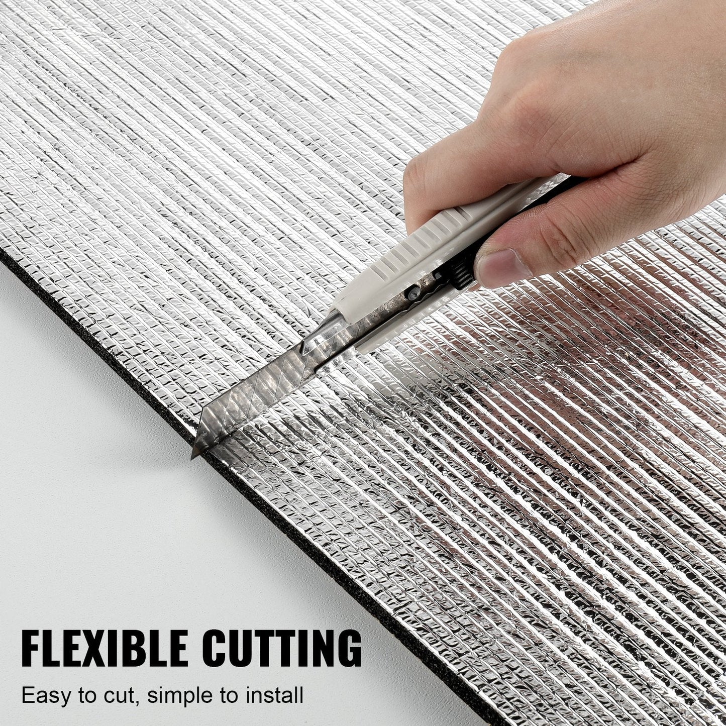 Aluminum Foil XPE Foam Insulation Roll, 1.5m x 1m, Superior Thermal Barrier