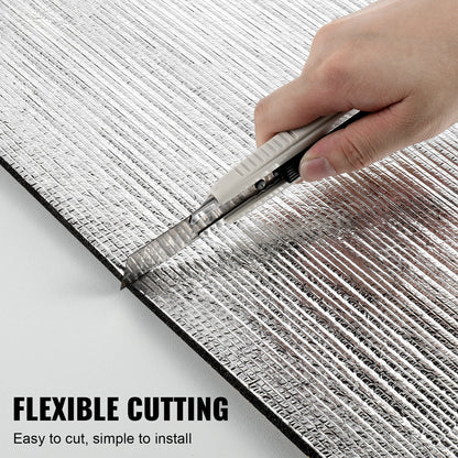 Aluminum Foil XPE Foam Insulation Roll, 1.5m x 1m, Superior Thermal Barrier