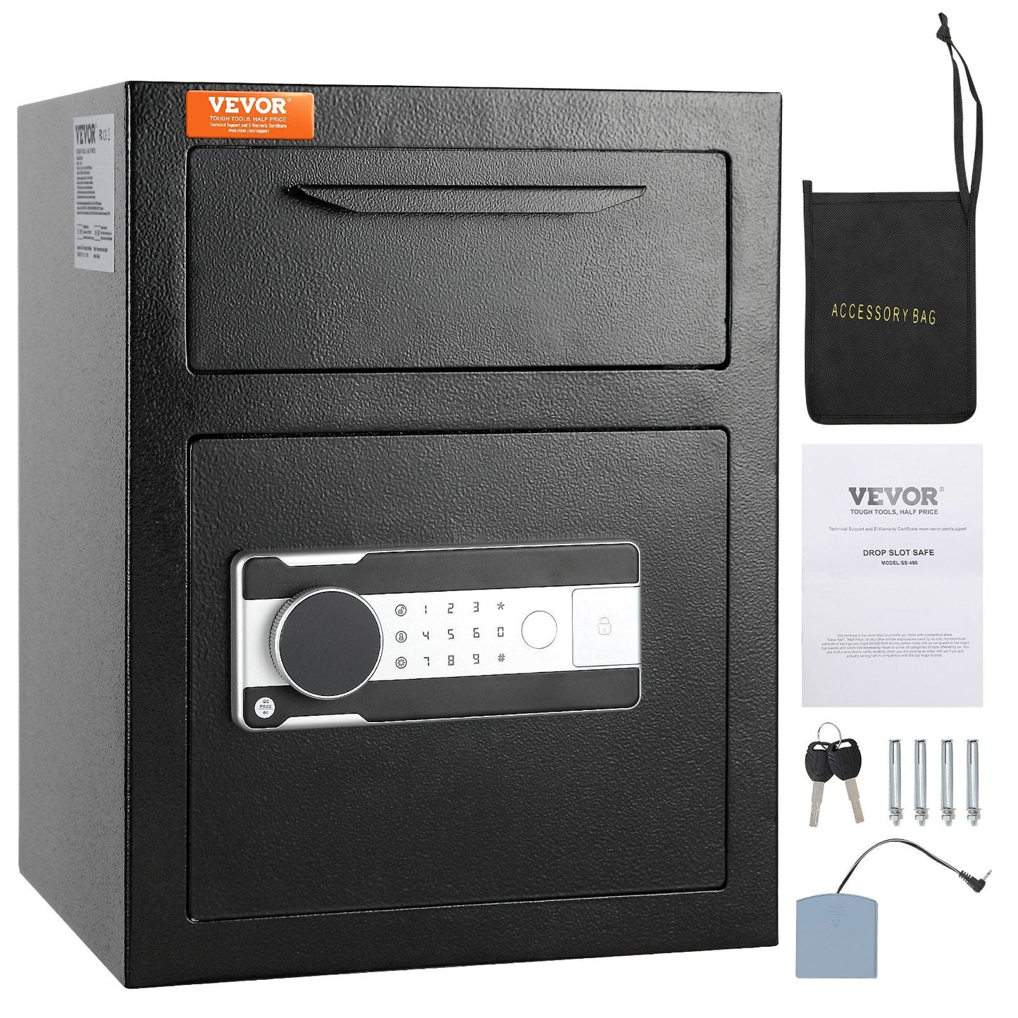 1.7 Cubic Meter Safe with Drop Slot, Electronic Lock & Auto-Alarm System