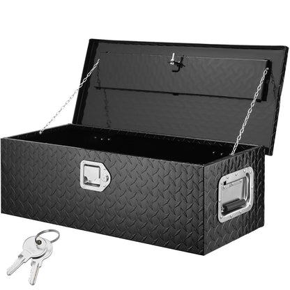 VEVOR Heavy Duty Aluminum Truck Bed Tool Box, Diamond Plate Tool Box with Side Handle
