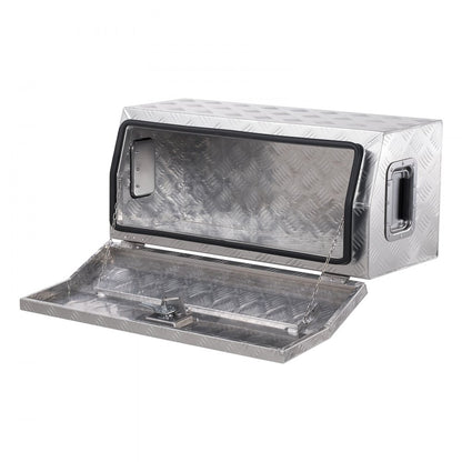 VEVOR 762x330.2x330.2mm Heavy Duty Aluminum Truck Bed Tool Box for Pickup Silver