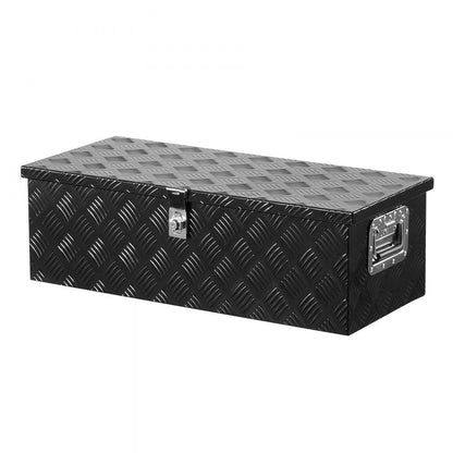 762x330.2x243.84mm Heavy Duty Aluminum Truck Bed Tool Box for Pickup Black