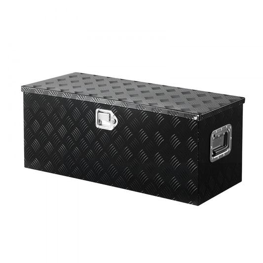 VEVOR 899x370x370mm Heavy Duty Aluminum Truck Bed Tool Box for Pickup Black