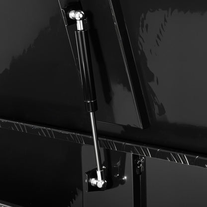 VEVOR 899x370x370mm Heavy Duty Aluminum Truck Bed Tool Box for Pickup Black