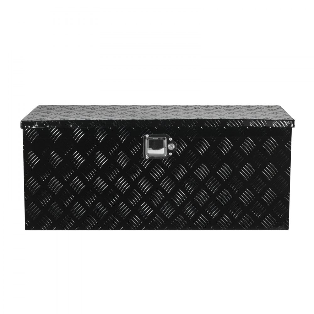 VEVOR 899x370x370mm Heavy Duty Aluminum Truck Bed Tool Box for Pickup Black