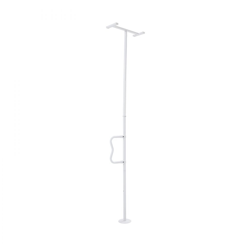 VEVOR Floor-to-Ceiling Transfer Pole 136kg Capacity for 2.14-3.05m Ceiling White