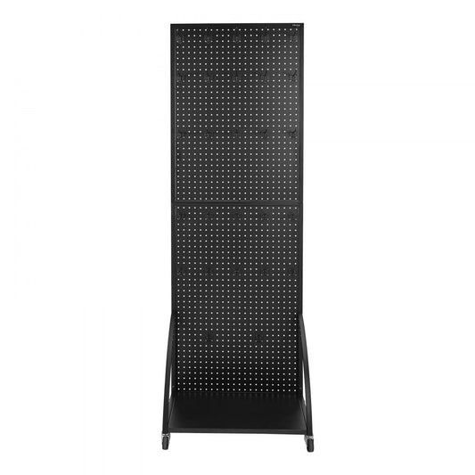 VEVOR Pegboard Display Stand with a Plate & 30 Hooks Pegboard Display Rack Black