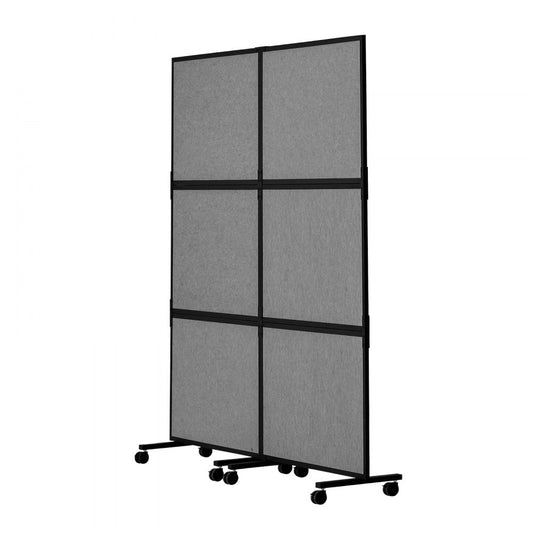 VEVOR Acoustic Room Divider Partition Panel Privacy Screen 2 Pack Medium Gray