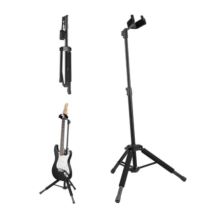 Adjustable Tripod Guitar Stand, Foldable, 0.9-1.2m Height, 15kg Capacity