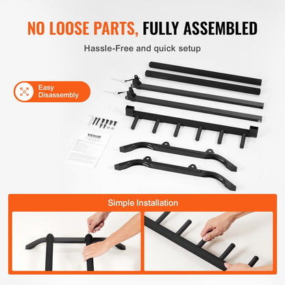 5-Slot Foldable Guitar Stand with Stable Design, Holds Up to 5 Guitars