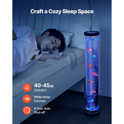 Bubble Tube Lamp 16 Color 80 cm Sensory Aquarium Lamp for Relief Calming