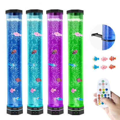 Bubble Tube Lamp 16 Color 80 cm Sensory Aquarium Lamp for Relief Calming