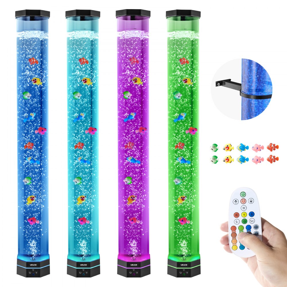 Bubble Tube Lamp 16 Color 100 cm Sensory Aquarium Lamp for Relief Calming