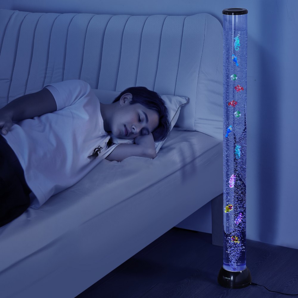 Bubble Tube Lamp 16 Color 1.2 m Sensory Aquarium Lamp for Relief Calming
