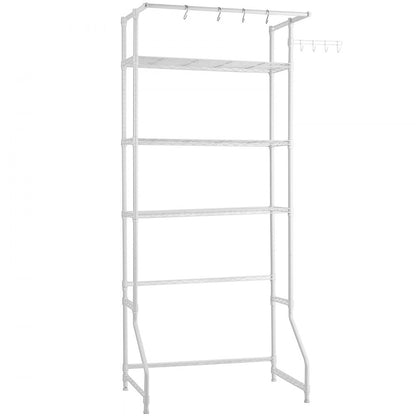 VEVOR Over Washer and Dryer Storage Shelf Single Row 3 Tiers Washer Rack White