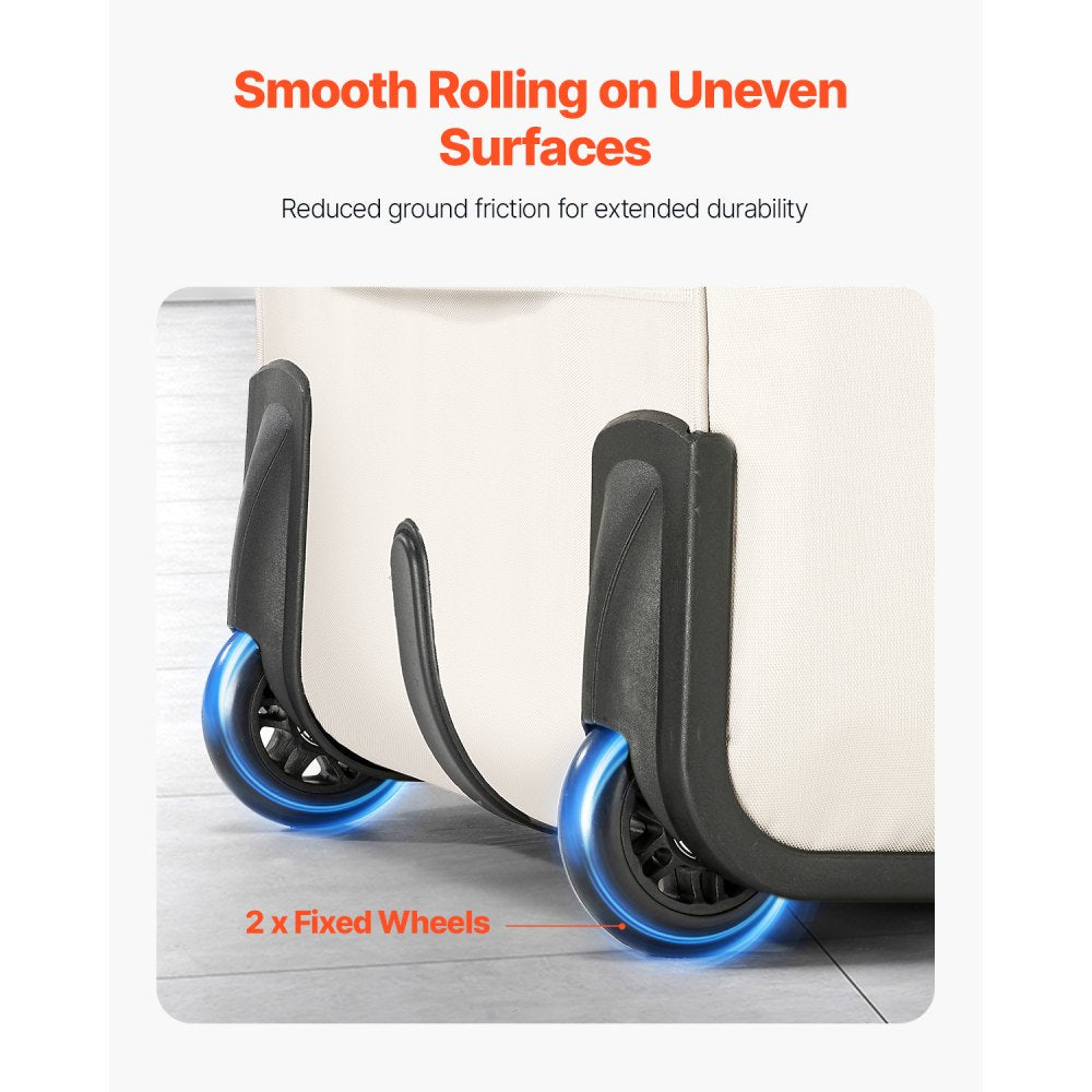 VEVOR Rolling Laptop Bag 39.62 cm Wheeled Computer Bag for Travel Women Men