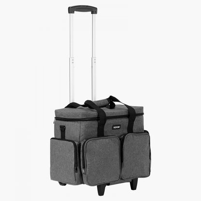 VEVOR Rolling Laptop Bag 39.62 cm Wheeled Computer Bag for Women & Men Gray
