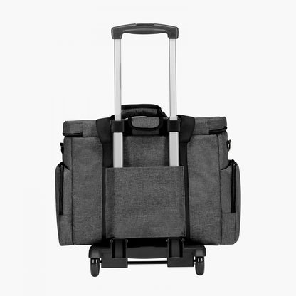 VEVOR Rolling Laptop Bag 39.62 cm Wheeled Computer Bag for Women & Men Gray