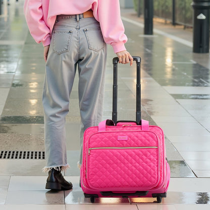 VEVOR Rolling Laptop Bag 43.94 cm Wheeled Computer Bag for Travel Women Men