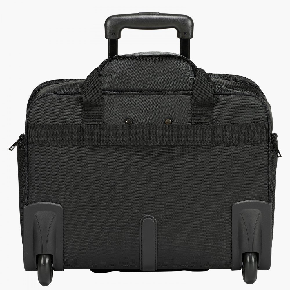 VEVOR Rolling Laptop Bag 43.94 cm Wheeled Computer Bag for Women & Men Black