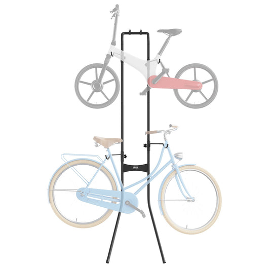 VEVOR 2 Bike Storage Rack, Free Standing Gravity Wall Vertical Bike Rack, Fully