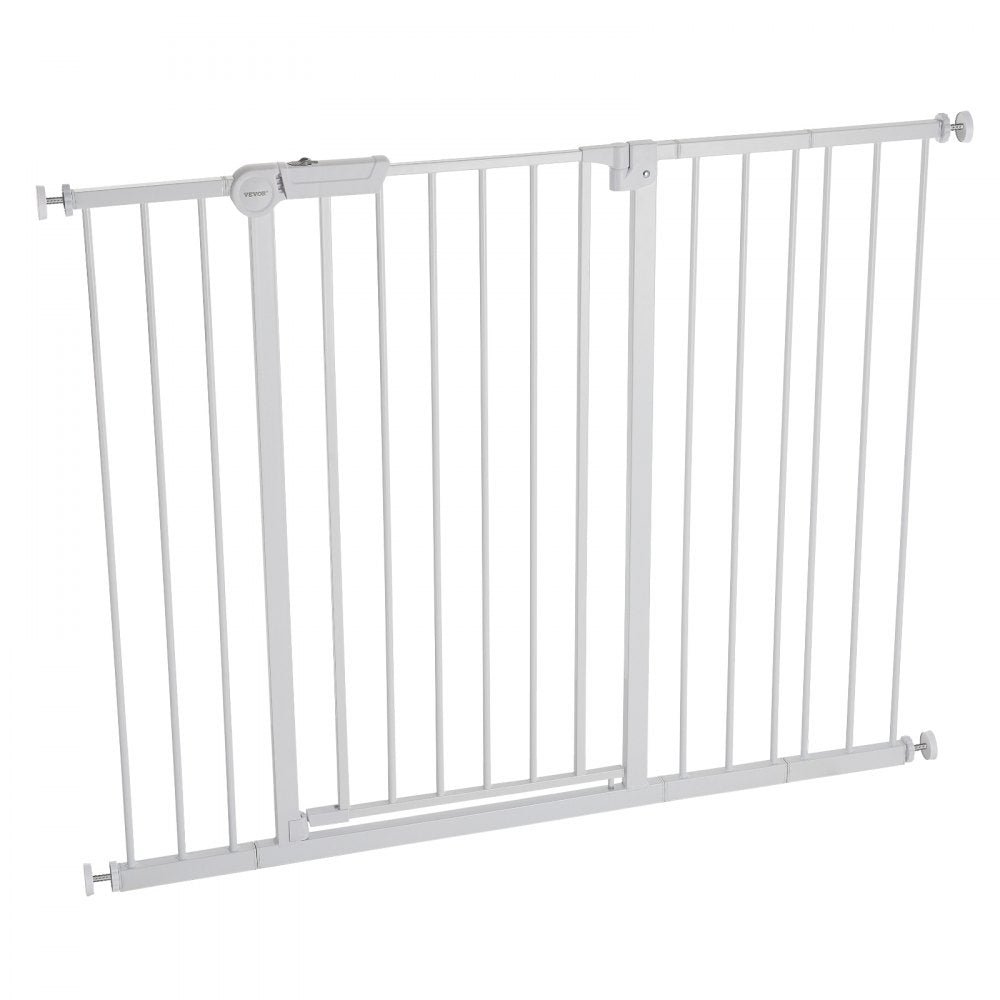 Baby Gate 26-48 Inches Adjustable Width 36 Inches High Dog Gate White