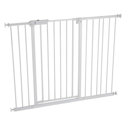 Baby Gate 26-48 Inches Adjustable Width 36 Inches High Dog Gate White