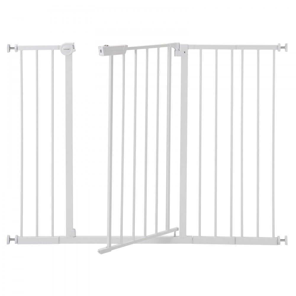 Baby Gate 26-48 Inches Adjustable Width 36 Inches High Dog Gate White