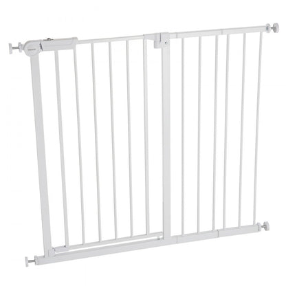Baby Gate 26-40 Inches Adjustable Width 36 Inches High Dog Gate White