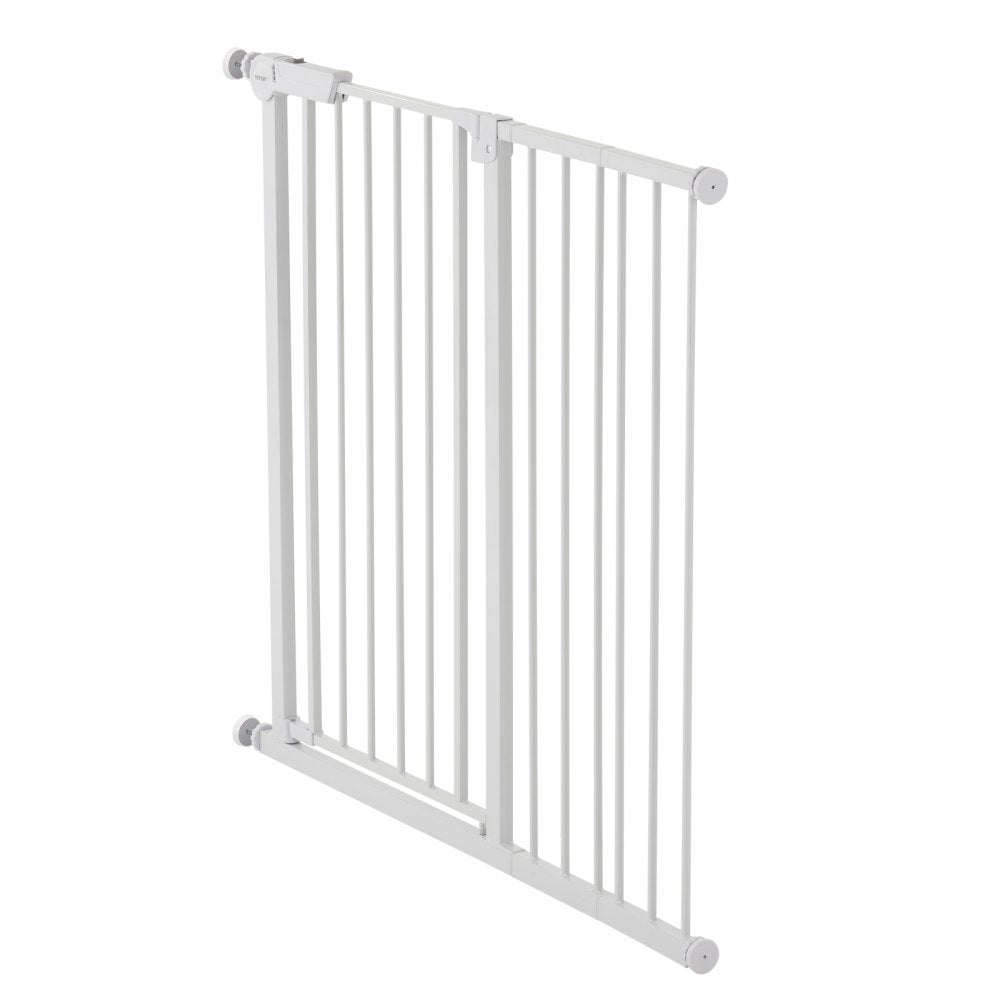 Baby Gate 26-40 Inches Adjustable Width 36 Inches High Dog Gate White