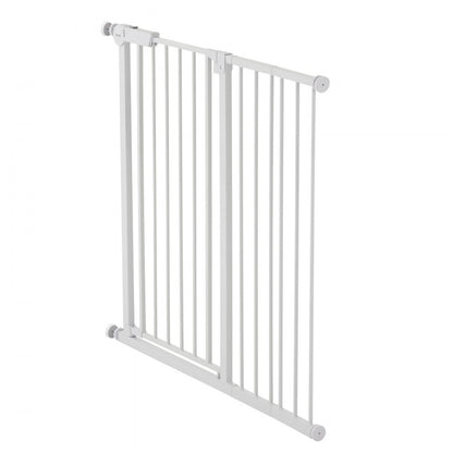 Baby Gate 26-40 Inches Adjustable Width 36 Inches High Dog Gate White