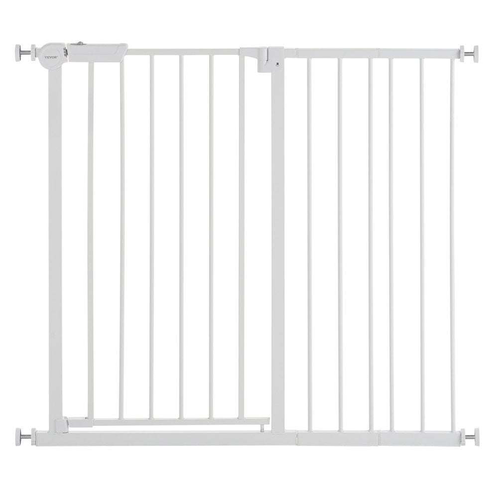 Baby Gate 26-40 Inches Adjustable Width 36 Inches High Dog Gate White