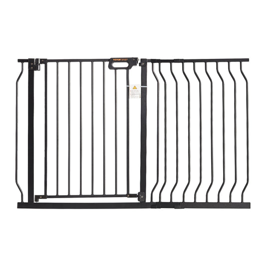 VEVOR Baby Gate, 749-1229 mm Extra Wide, 762 mm High, Dog Gate for Stairs Doorways