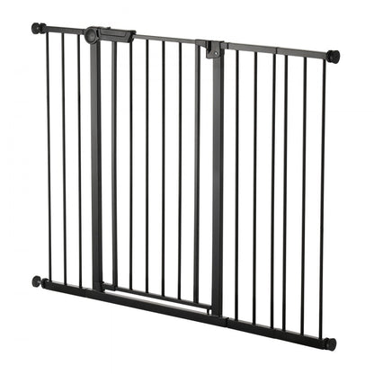 VEVOR Baby Gate 26-48 Inches Adjustable Width 36 Inches High Dog Gate Black