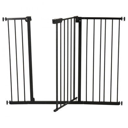 VEVOR Baby Gate 26-48 Inches Adjustable Width 36 Inches High Dog Gate Black