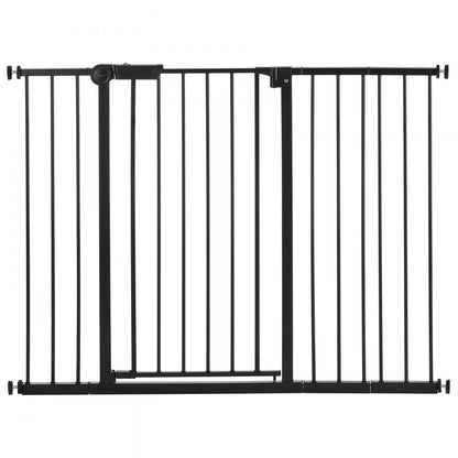VEVOR Baby Gate 26-48 Inches Adjustable Width 36 Inches High Dog Gate Black