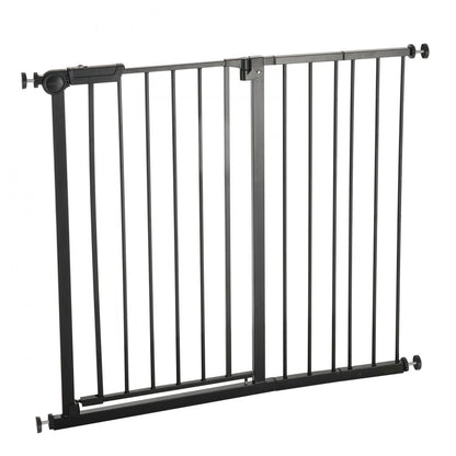 Baby Gate 26-40 Inches Adjustable Width 36 Inches High Dog Gate Black