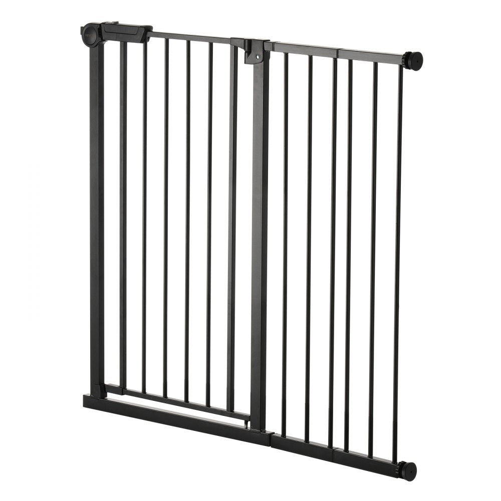 Baby Gate 26-40 Inches Adjustable Width 36 Inches High Dog Gate Black