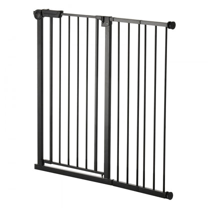 Baby Gate 26-40 Inches Adjustable Width 36 Inches High Dog Gate Black