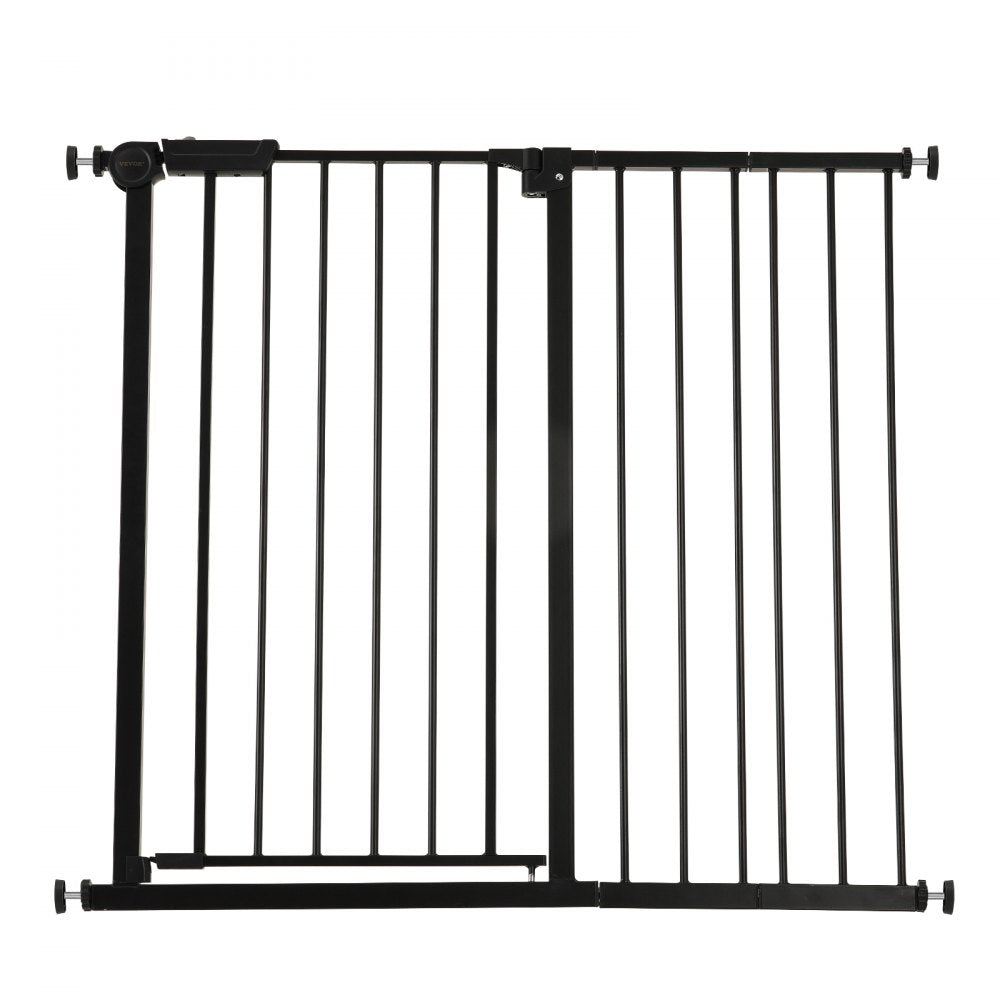 Baby Gate 26-40 Inches Adjustable Width 36 Inches High Dog Gate Black